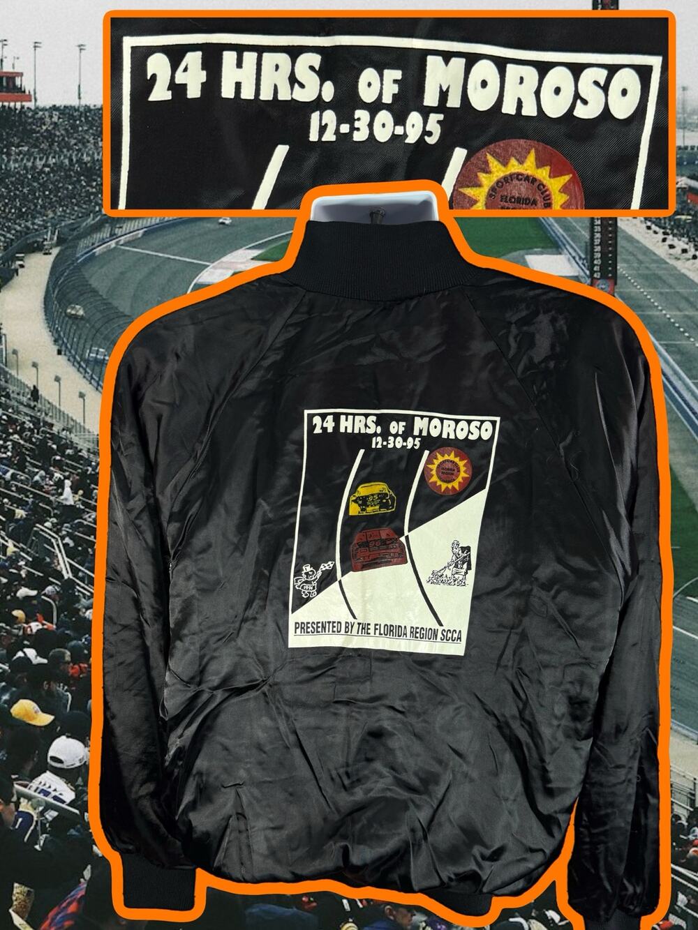 Vintage 1995 Moroso Motorsports Racing Black Jacket - Made in USA Size Medium